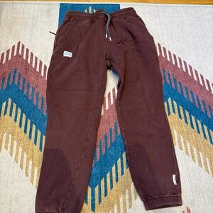 Bearded Goat Medium Maroon sweatpants
